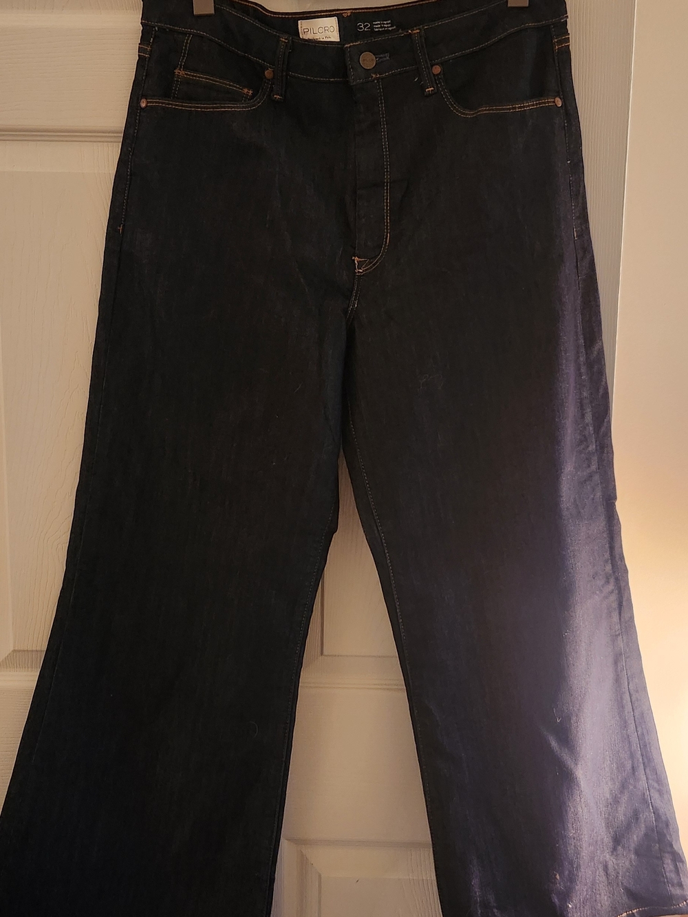 Pilcro Women’s Dark Indigo Wide Leg Jeans